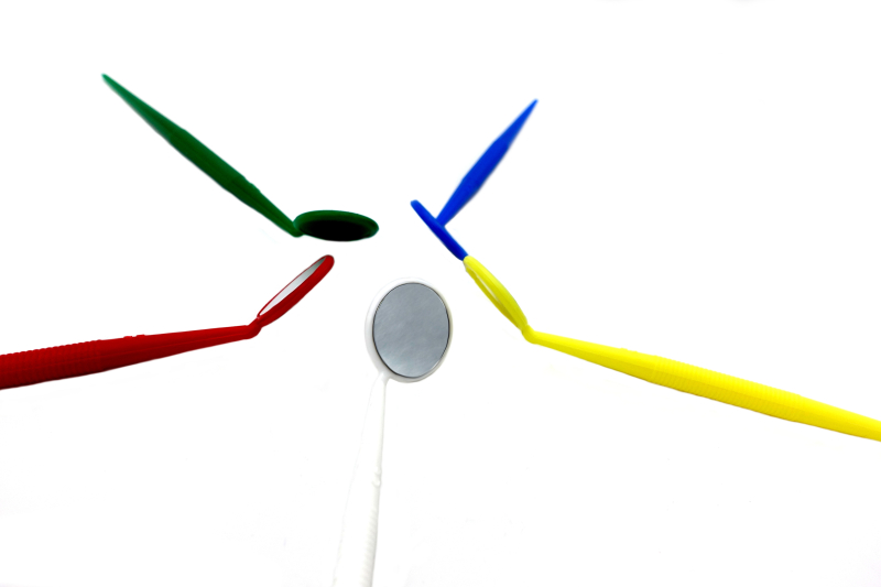 Mundspiegel bunt 16 cm